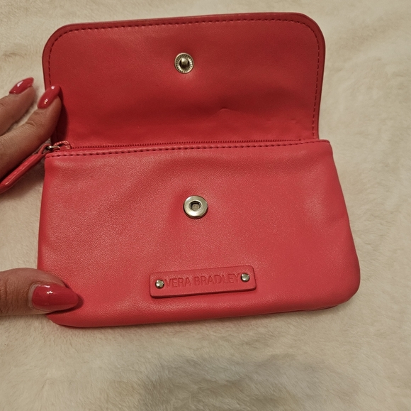 Vera Bradley Pink Small Foux Leather Wallet - Picture 2 of 3